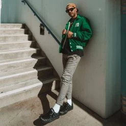 A9948 Black & Grey Leopard Hair VLK Sneaker