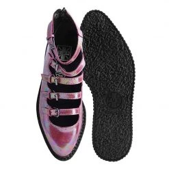 A9970L Red Oil Slick Multi-Strap Mary Jane Women