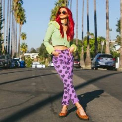 A9986L Orange Leopard Pointed Ballet Creeper