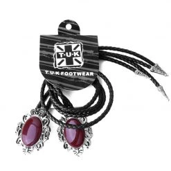 BL04 Burgundy Victorian Bolo Shoe Tie