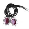 BL04 Burgundy Victorian Bolo Shoe Tie