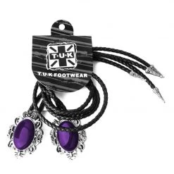 BL05 Women Purple Victorian Bolo Shoe Tie