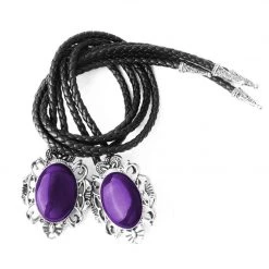 BL05 Women Purple Victorian Bolo Shoe Tie