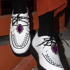 BL05 Women Purple Victorian Bolo Shoe Tie