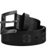 BT03 Black T.U.K Logo 40mm Belt Women