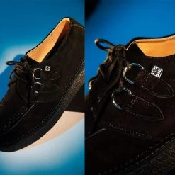 D9760 Black Suede 1970 Original Creeper Women