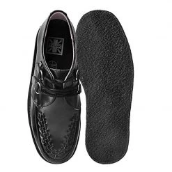 D9762 Black Leather 1970 Original Creeper Women