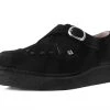 D9765 Women Black Suede 1970 Pointed Original Creeper