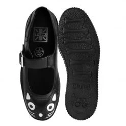 F3082L New Arrivals Black TUKskin™ Kitty Viva II Mary Jane
