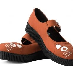 F3083L Ginger Faux Suede Kitty Viva II Mary Jane