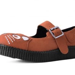 F3083L Ginger Faux Suede Kitty Viva II Mary Jane