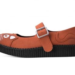 F3083L Ginger Faux Suede Kitty Viva II Mary Jane