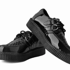 F9679 Black Patent Viva II Low Sole Creeper