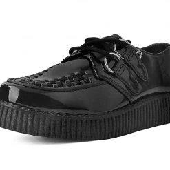 F9679 Black Patent Viva II Low Sole Creeper