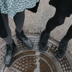 F9710 Women Black Suede 7-Eye Viva II Boot