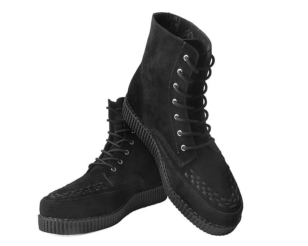 F9710 Women Black Suede 7-Eye Viva II Boot