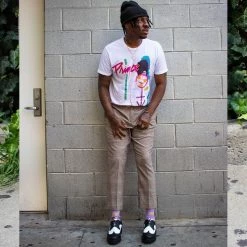 F9742 Women Black & White Wingtip Tie TUKskin™ Viva II Low Creeper