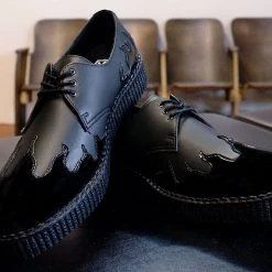 F9813 Black TUKskin™ & Patent Flame Creeper