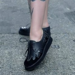 F9813 Black TUKskin™ & Patent Flame Creeper