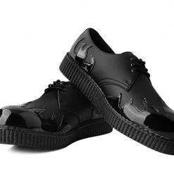 F9813 Black TUKskin™ & Patent Flame Creeper