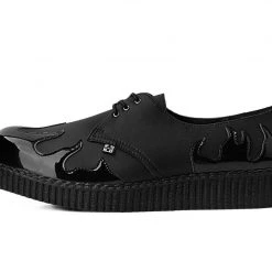 F9813 Black TUKskin™ & Patent Flame Creeper