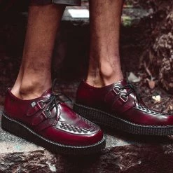 F9857 Burgundy Rub-Off TUKskin™ Creeper Back In Stock