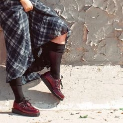 F9857 Burgundy Rub-Off TUKskin™ Creeper Back In Stock