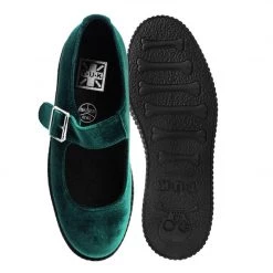 F9869L Emerald Velvet Viva II Mary Jane Women