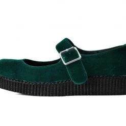 F9869L Emerald Velvet Viva II Mary Jane Women