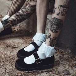 F9870L Black Velvet Viva II Mary Jane