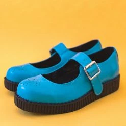 F9918L Women Teal TUKSkin™ Viva II Mary Jane