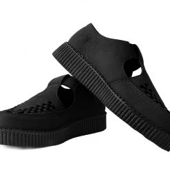 F9954 Women Black Faux Suede Viva II Sandal