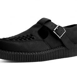 F9954 Women Black Faux Suede Viva II Sandal