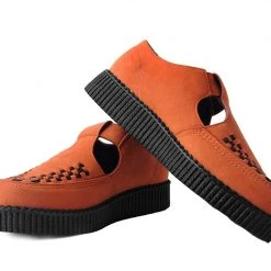 F9956 Burnt Orange Faux Suede Viva II Sandal