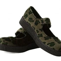 F9972L Olive Leopard Viva II Mary Jane