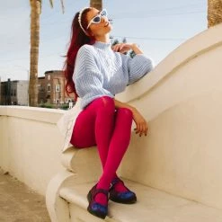 F9989L Purple & Blue Viva II Cloud Mary Jane