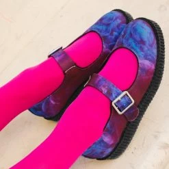 F9989L Purple & Blue Viva II Cloud Mary Jane