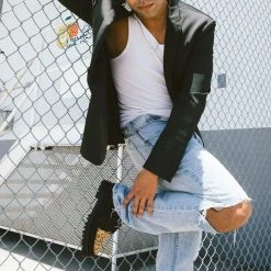 H1003 Black Suede Leopard T.U.K. RED Creeper