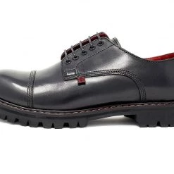 H3001 Men Black Leather T.U.K. RED Gibson