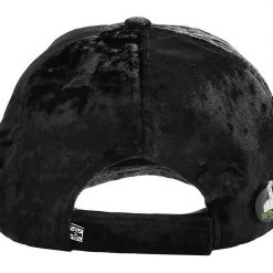 HT01 T.U.K. Black Crushed Velvet Hat Women