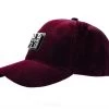 HT02 T.U.K. Burgundy Velvet Hat Women