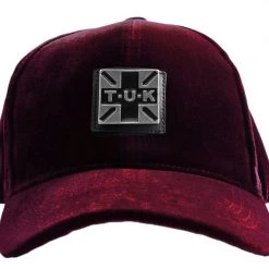 HT02 T.U.K. Burgundy Velvet Hat Women