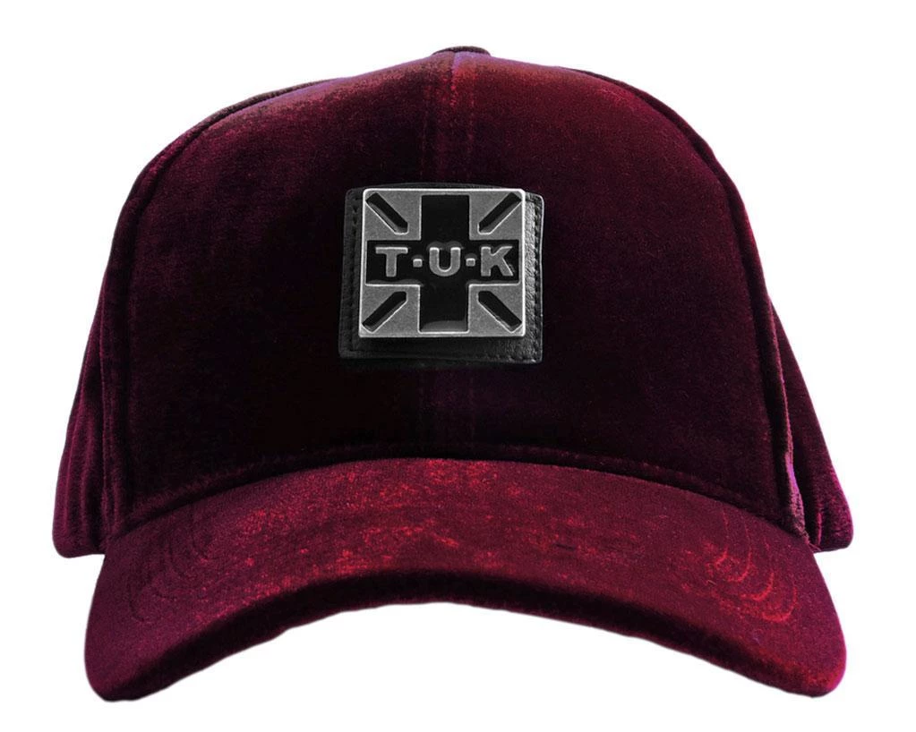 HT02 T.U.K. Burgundy Velvet Hat Women