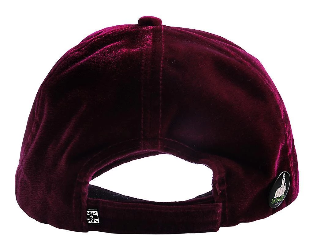 HT02 T.U.K. Burgundy Velvet Hat Women