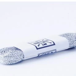 LC030-120FSV Women 120 CM Metallic Silver Flat Laces