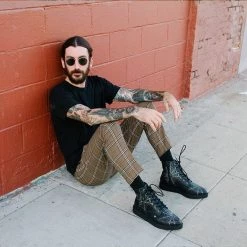 A9746 Black TUKskin™ 7-Eye Spiderweb Glow Boot