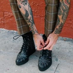 A9746 Black TUKskin™ 7-Eye Spiderweb Glow Boot