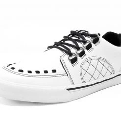 A9926 White TUKskin™ Quilted Interlace Sneaker