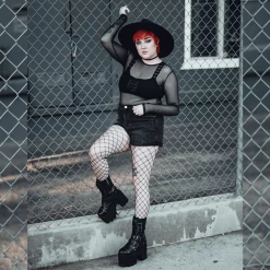 T2305 Black 4-Buckle Anarchic Moto Boot