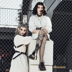 T2297 Black Anarchic Spiked Dino Gibson